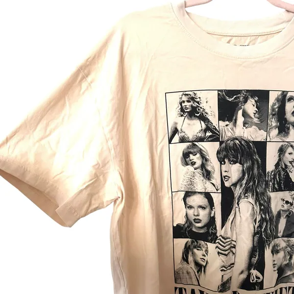 TAYLOR‎ SWIFT Eras Tour Merch Tee Cream Large - Image 4