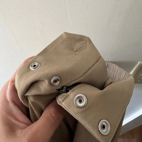 FigsPro Zip Fly Skinny Scrub Trouser Professional Pants Khaki Tan Elastic Waist‎ - Image 9