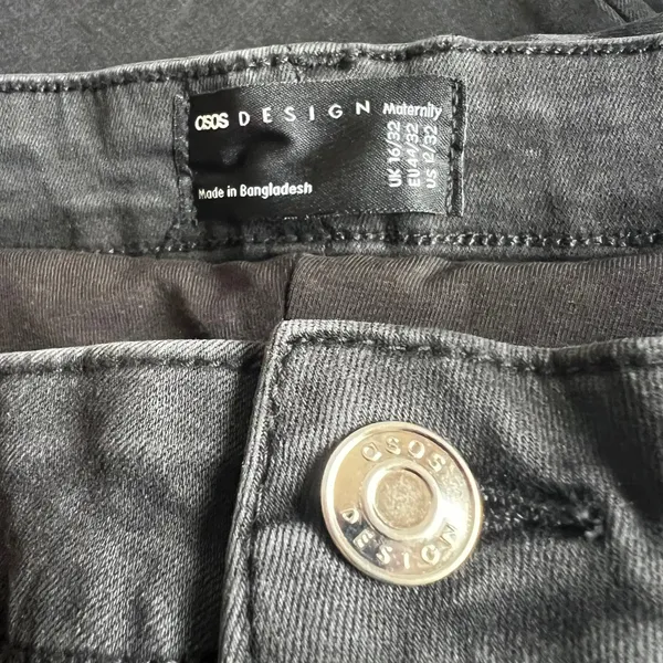 Asos Washed Black Maternity Ultimate Skinny Jeans, US12 - Image 7
