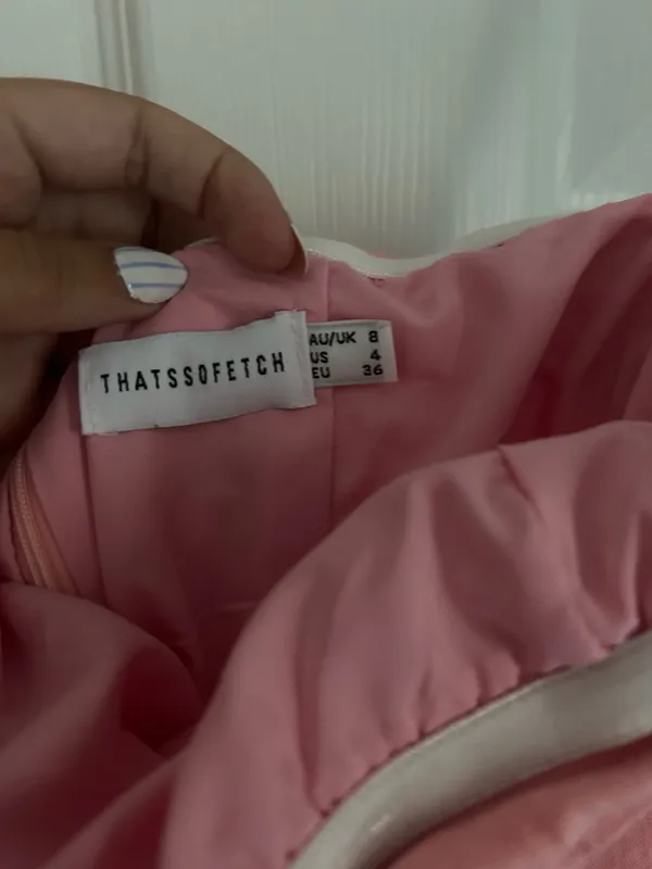 Strapless Pink Dress - Image 3