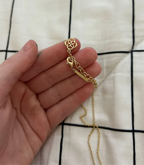 Kendra Scott Gold Iridescent Drusy Elisa Necklace - Image 6