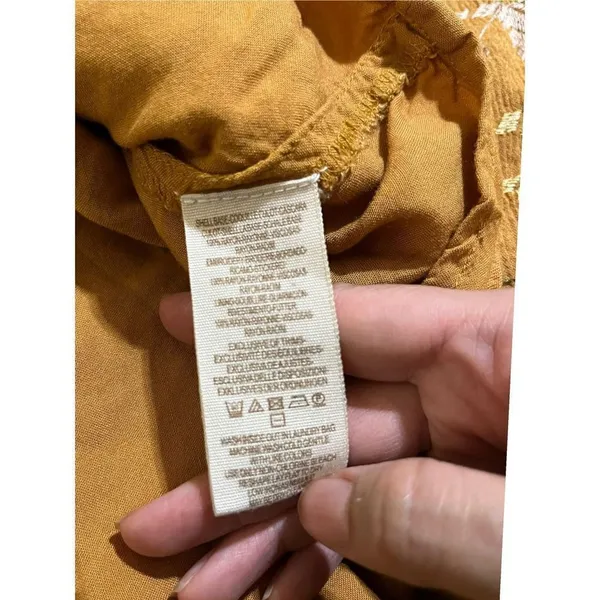 Free People‎ Women’s Rhiannon Orange Embroidered Dress Size XS - Image 10
