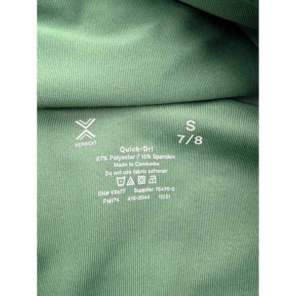 Xersion Sports Bra Quick-Dri Strappy Back Women's S Green Yoga Workout Sporty - Image 3