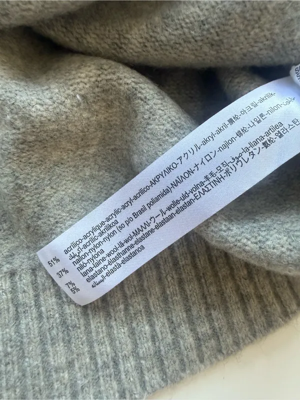 Zara Cropped Gray Cardigan size Medium - Image 6