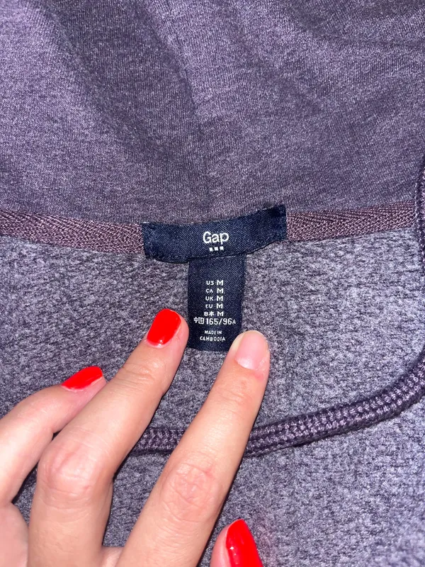 Purple Gap Zip-Up Hoodie - Image 3