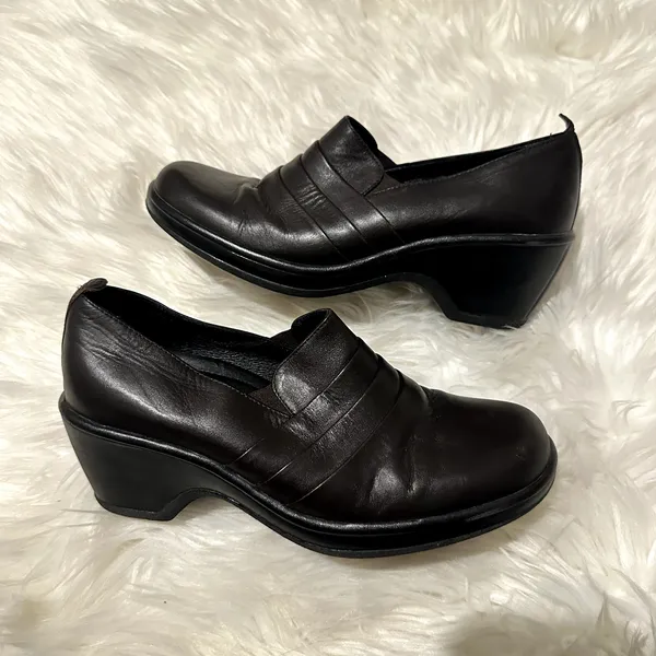 Dansko Aubrey Slip-on Wedge Clogs Sz 9.5 - Image 2