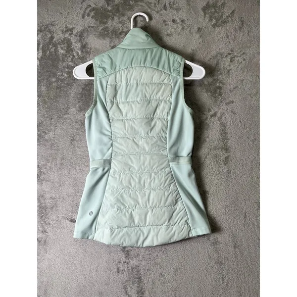 Lululemon Down For It All Running Vest Delicate Mint 4-Way Stretch Quilted 2 - Image 3