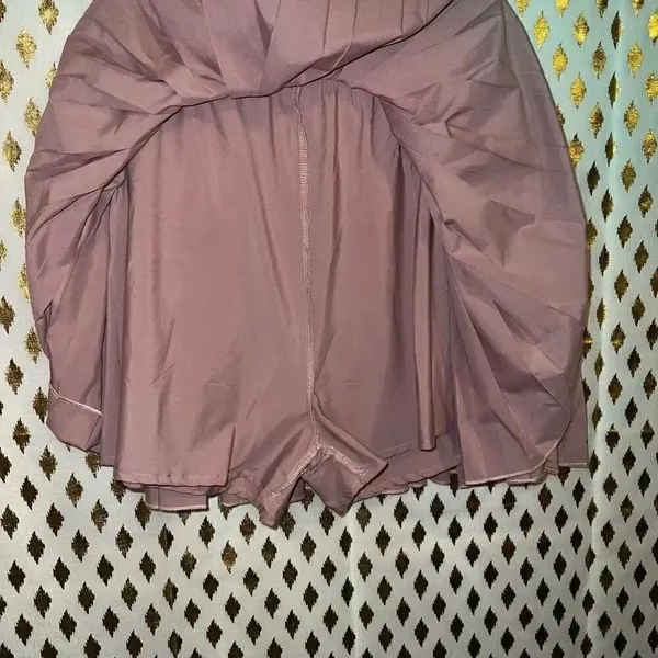 Dress forum pleated pink lilac Skort skirt with shorts size S - Image 2