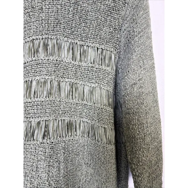 Chico's 3 Sweater xl Olive Green quiet luxury bohemian western designer cottage - Image 4