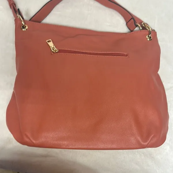 Malibu Skye Hobo Bag with Woven Texture and Adjustable Strap Tan - Image 4