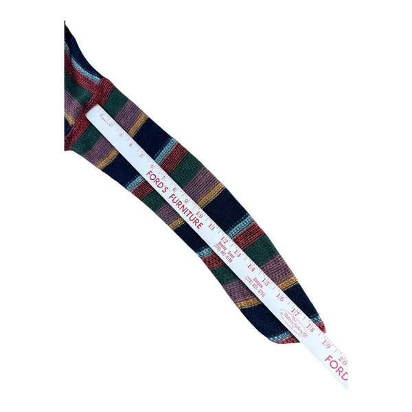 American Eagle Women Baja Hoodie Small Navy Multi Color Striped Knit Hippie Boho - Image 7
