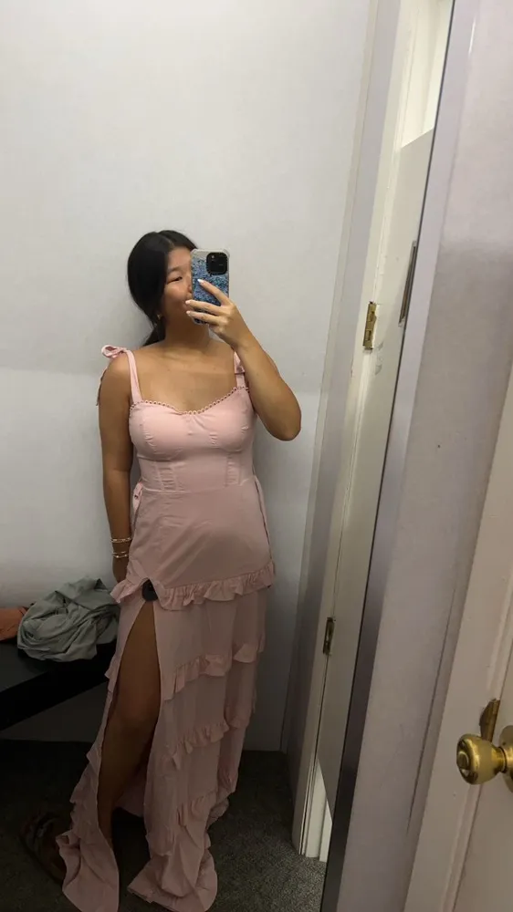 Hazel and Olive Maxi Dress Pink - Image 3