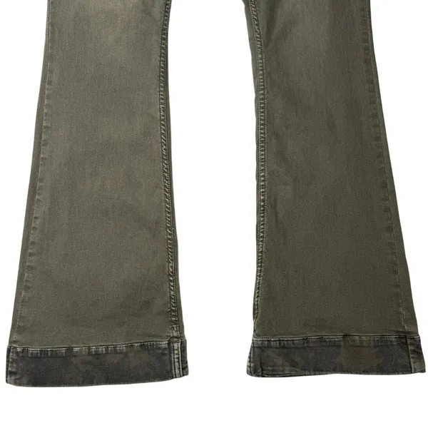Cowgirl Tuff Tuff Flex Olive Green Trouser Flare Jeans 32x33 Western Coastal - Image 9