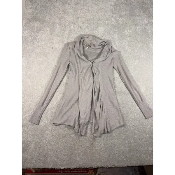 FREE PEOPLE Tan Tunic Cardigan Wrap Sweater Size‎ XS - Image 5