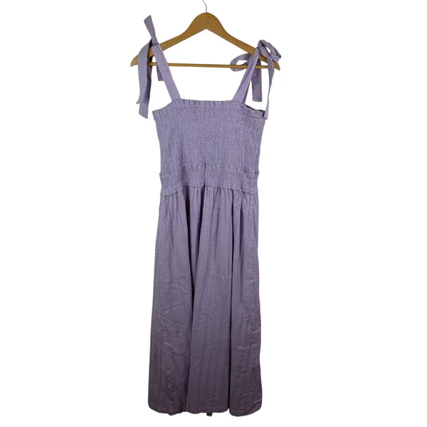 NWT Lost + Wander Angel in Disguise Maxi‎ Dress Medium Lavender Smocked Cottage - Image 4
