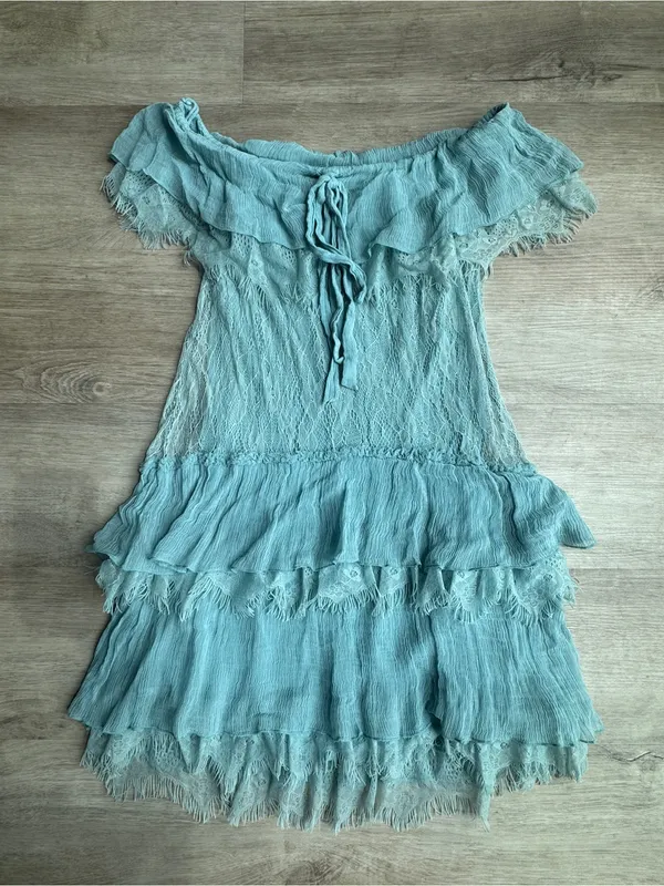Alice + Olivia Cottagecore Fairy Lace Off Shoulder Mini dress 0 - Image 2
