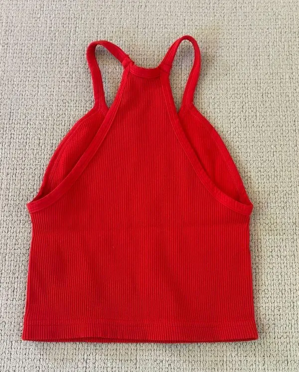 Free People Happiness Runs Crop Tank in Victory Red XS/S - Image 6