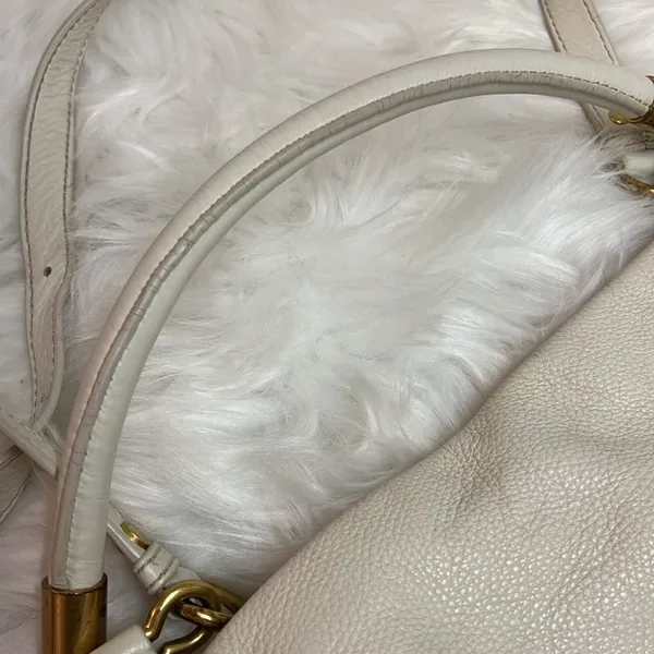 Marc Jacobs Too Hot to Handle Cream Leather‎ Bag B95 - Image 10