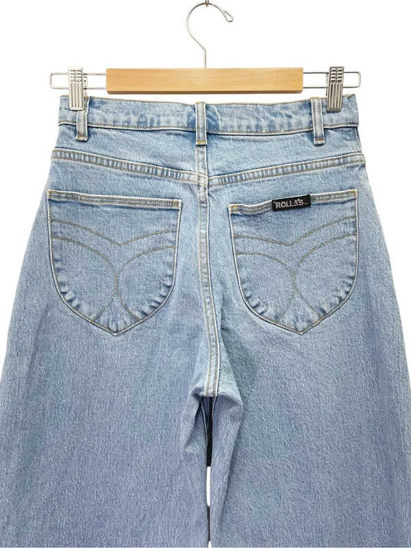 Rolla’s Gigi Barrel Jeans Size 26 High Rise Curved Leg Light Wash Denim - Image 7