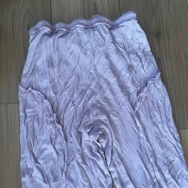 Purple Out From Under Waffle Knit Pants - Image 9