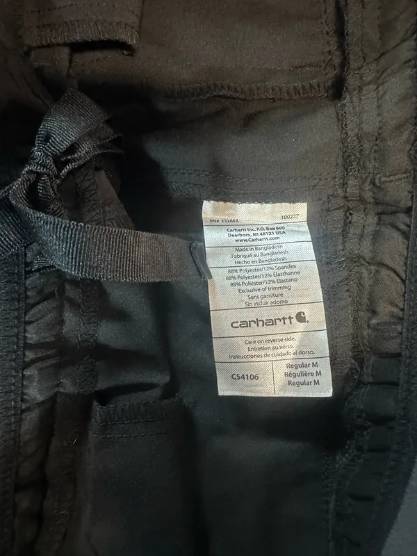 Carhartt Black Stretch Cargo Jogger Work Pants Women’s M Regular - Image 4