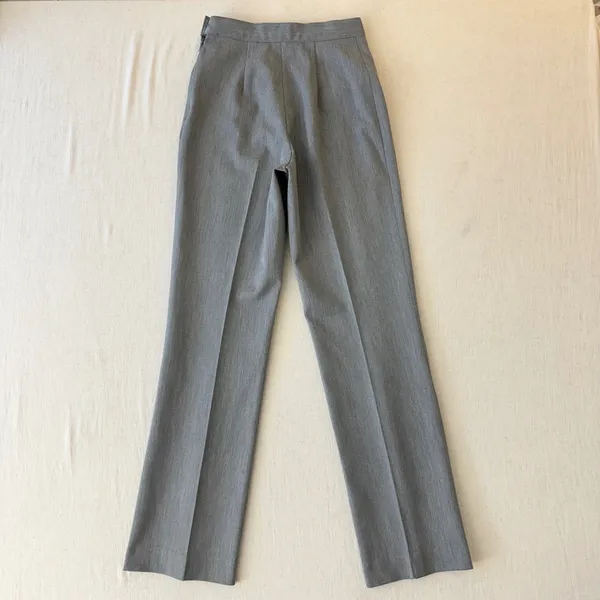 Cache Vintage made in USA High Rise Straight Leg Dress Pants Womens 2 Gray - Image 4
