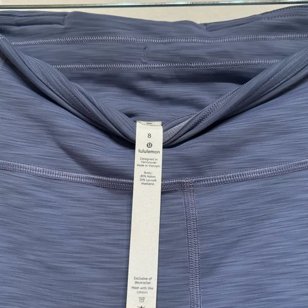 Lululemon Invigorate High Rise Tight 25” Heathered Water Drop Gym Running Size 8 - Image 8