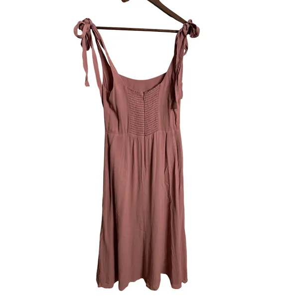 Reformation Twilight Midi Dress in Praline Mauve Pink Womans 8 - Image 3