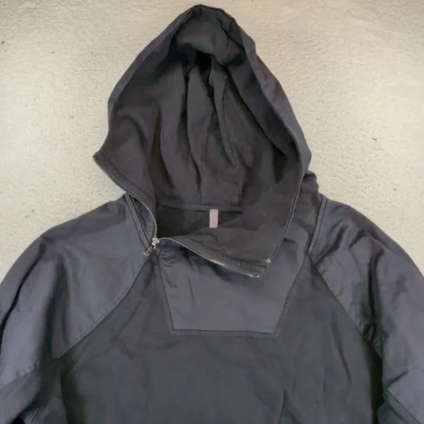 FP Movement Free People Black Asymmetric Zip Mixed Media Hoodie OB1604686 Large - Image 3