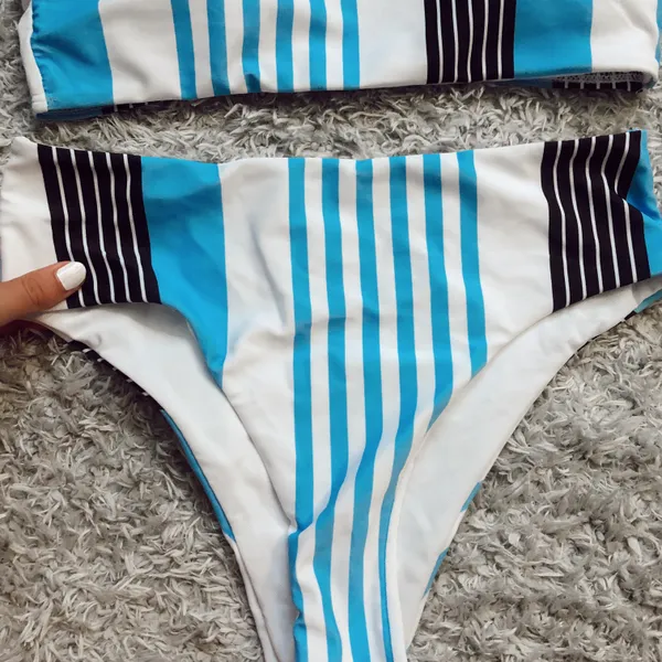 SheIn Striped Bikini Set - Image 4