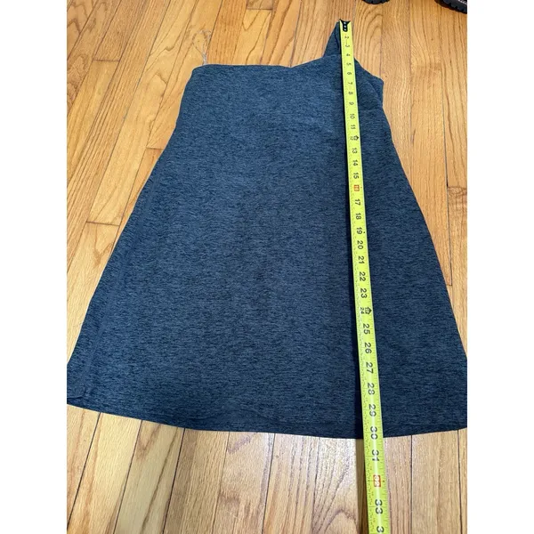 Beyond Yoga Gray Spacedye One Shoulder One and Only Athletic Mini Dress Medium - Image 7