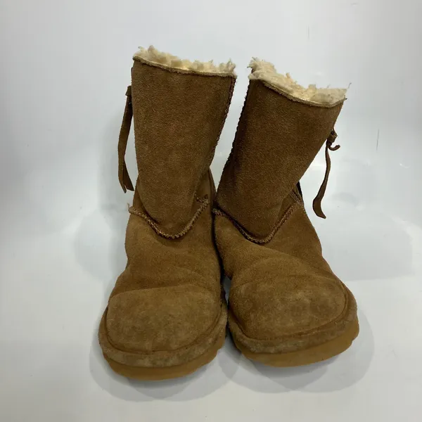 Bear Paw mimi ankle suede & shearling boots zipper closure women's size‎ 6 - Image 3