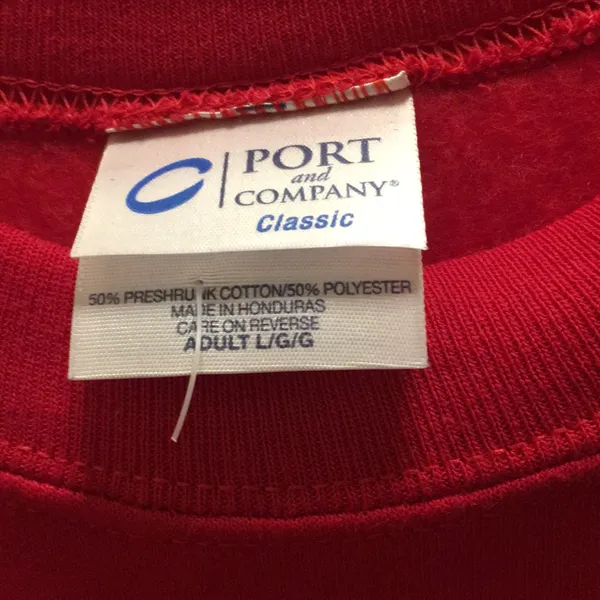 FINAL MARKDOWN Unisex Yankton Sweatshirt (L) Red Size L - Image 5