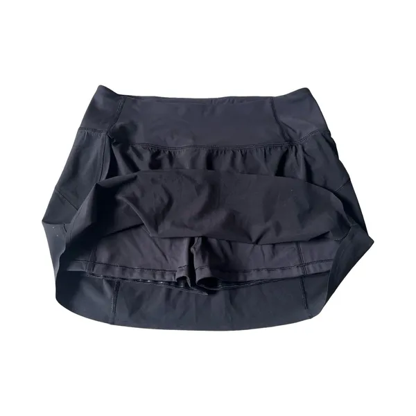 Athleta Run With It Skort Womens Small Black Athletic Running‎ Tennis Skirt S - Image 3