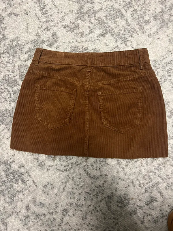 PacSun Brown Corduroy Mini Skirt - Image 2