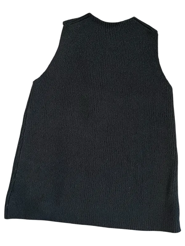 CoMMENSE Halter Cross-Over Collar Tank Top COLOR - Black, Size Small NWT - Image 3