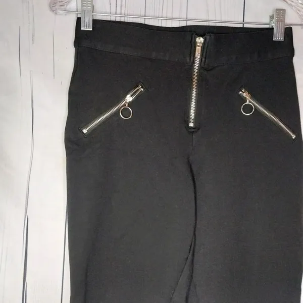 Hot Topic High Rise Skinny Zipper Moto Legging Size S - Image 8