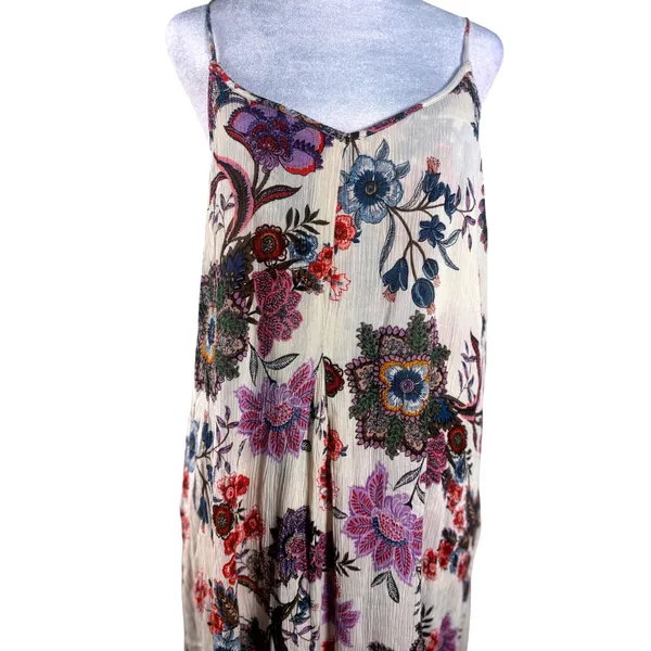 Patrons‎ of Peace Womens Floral Crinkle Rayon Maxi Dress Size Small - Image 5