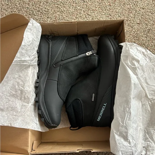 Merrell Women's Thermo‎ Kiruna Mid Zip Waterproof Black Snow Boot Size 11 NIB - Image 3