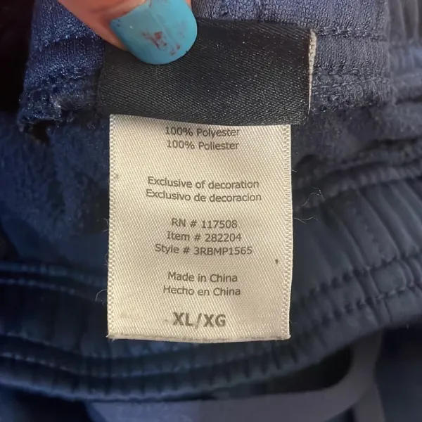 Reebok Fleece Lined‎ Joggers Blue Women’s XL - Image 4