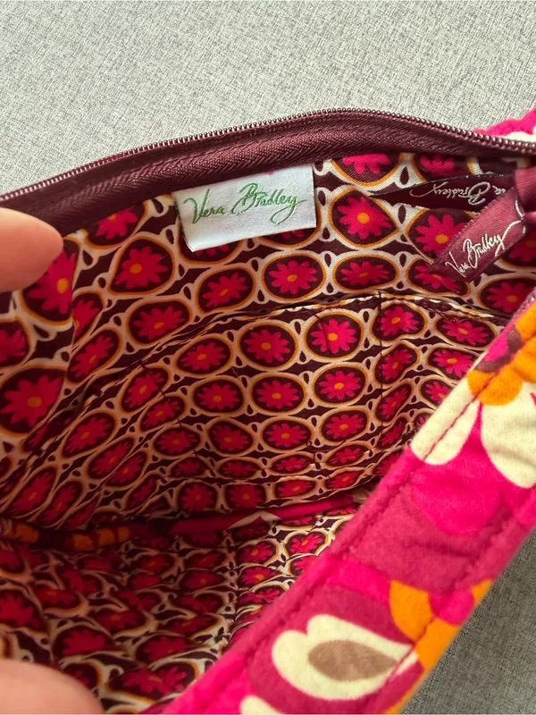 Vera Bradley Retired Olivia Bag in Pink Carnaby Print Hobo Small Shoulder Purse - Image 4
