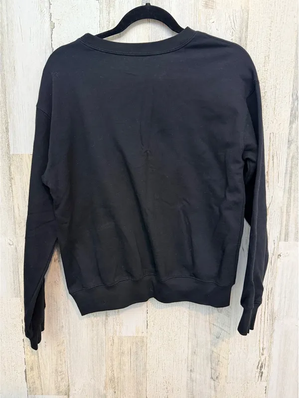 Awake Women's Regular–M Black Sweatshirt Sunflower Graphic - Image 2