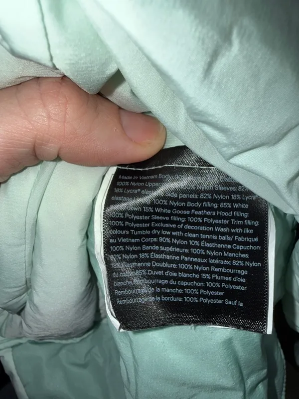 Lululemon Down for It All Jacket
Delicate Mint‎ size 6 - Image 3