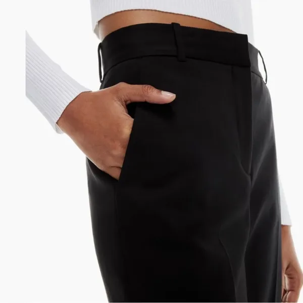 Aritzia Command Black Straight Leg Pants - Image 3