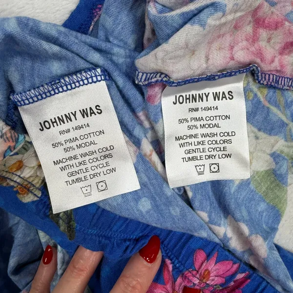 Johnny Was L Revive Pima Cotton Cami Short Set Pajamas Sleepwear Pima Cotton - Image 9