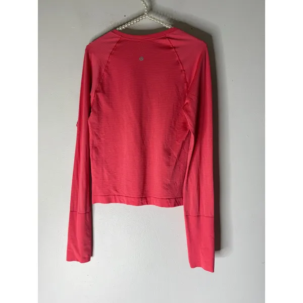 Lululemon Swiftly Tech Long-Sleeve‎ Shirt pink size 6 - Image 2