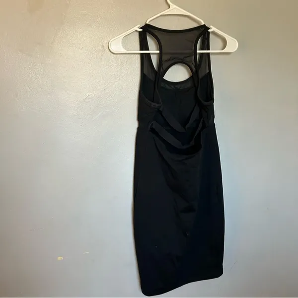 Fabletics Tropez Athletic Black Racerback Dress Build in Bra Size Small - Image 8