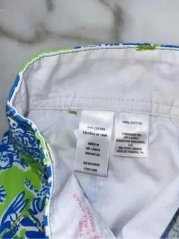 Lilly Pulitzer The Callahan Shorts in Limeade Floral Coral Patriot Shorts - Image 6