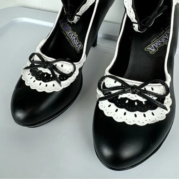Funtasma Womens Mary Jane Heels Sz 8 Flapper Maid Halloween Dressy - Image 6