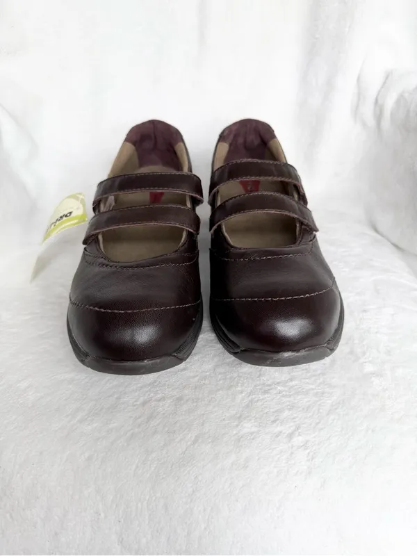 P.W. Minor TOPAZ MARY Jane’s Brown Leather Orthopedic Comfort Shoes 10/41 2W - Image 3